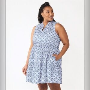 NWT Draper James RSVP Casual Cottagecore Embroidered Ruffled Plus Dress Sz 3X